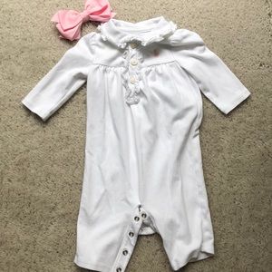 Baby girl Ralph Lauren one-piece outfit